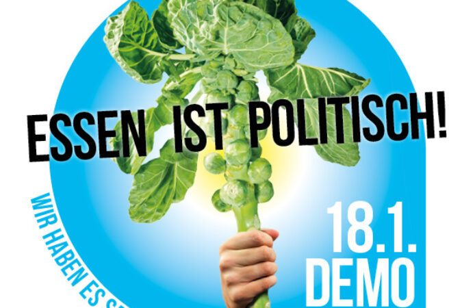 Essen ist politisch! Ernährungsrat Frankfurt in Berlin auf der Wir haben es satt! Demo