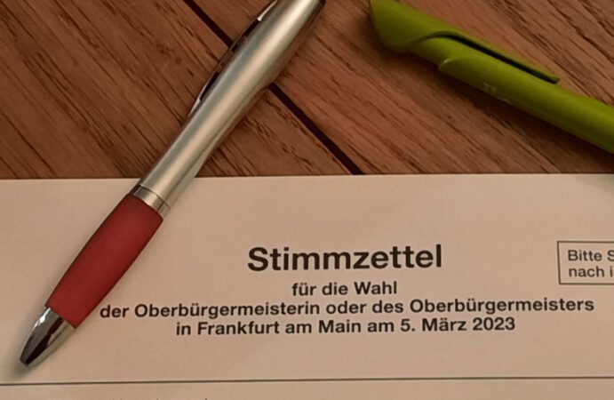 Wahlprüfsteine zur Frankfurter OB-Wahl 2023